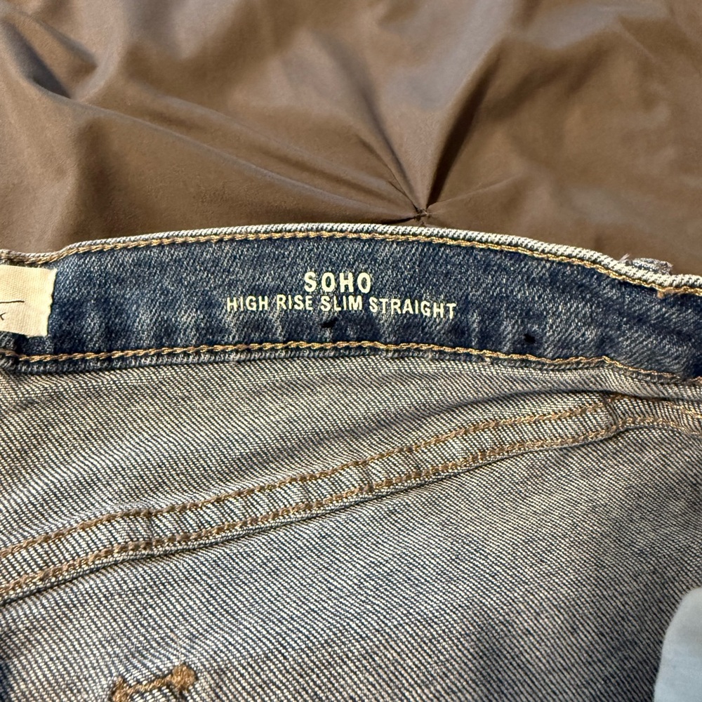 Nicole Miller Soho Classic Blue Straight Leg Jeans - Picture 3 of 4